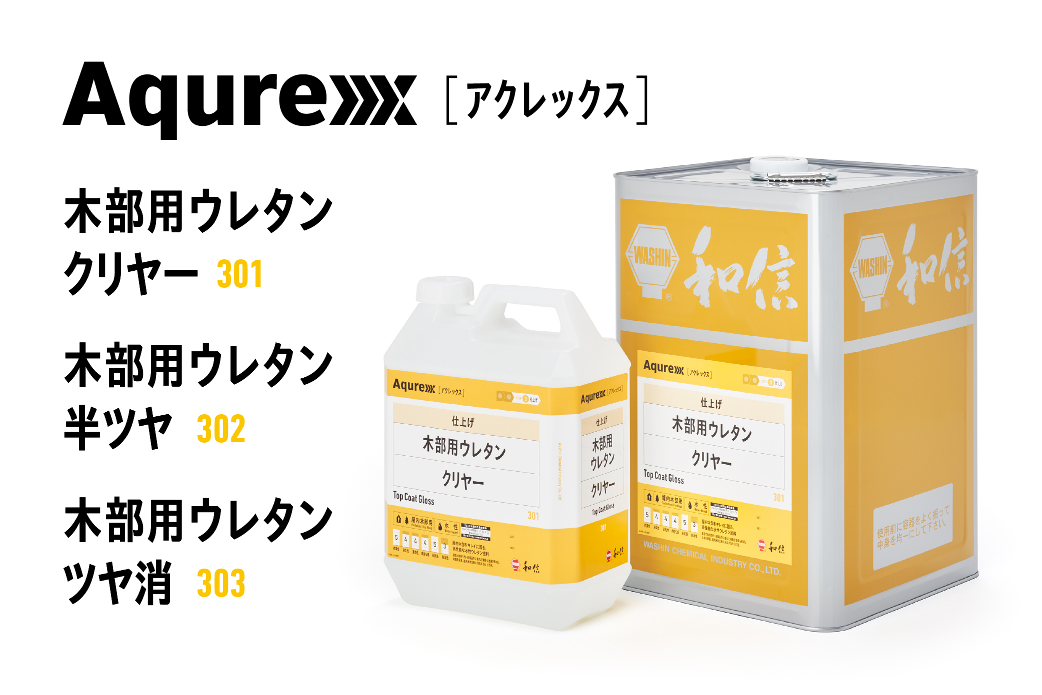 和信化学工業 Aqurex(アクレックス) 木部用ウレタン ツヤ消 (14kg) - 3